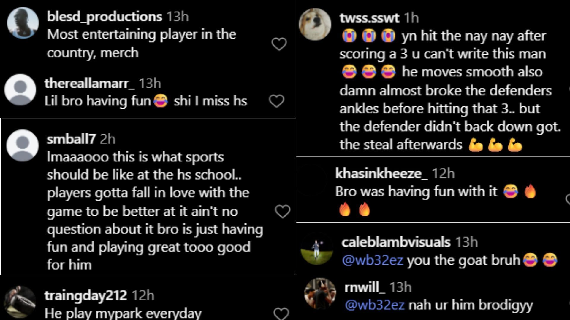 Fans react as Willie Burnett III hits dance move mid-game (IG/@slam_hs)